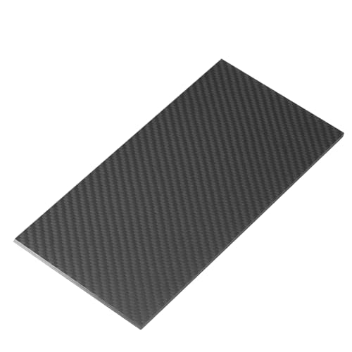 MECCANIXITY 3K Carbon Fiber Plate Panel Sheets, 100 x 250 x 4mm Carbon Fiber Board Plate Matte Twill Weave Panel Sheets Flexible for RC Aircraft, Model Car, Auto Parts - size: 100 x 250 x 4mm/3.94 x 9.8 x 0.2 inches