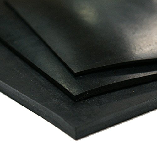 Rubber-Cal Neoprene - Commercial Grade - 70A - Rubber Sheet - 3/4" Thick x 36" Width x 12" Length - size: 36" x 12"
