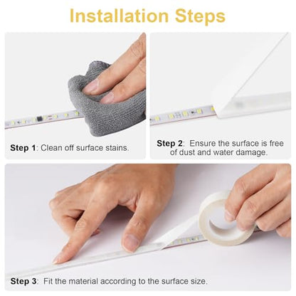 Light Soften Tape 2 PCS 0.78inx32.8ft LED Light Strip Masking Tape - color: White