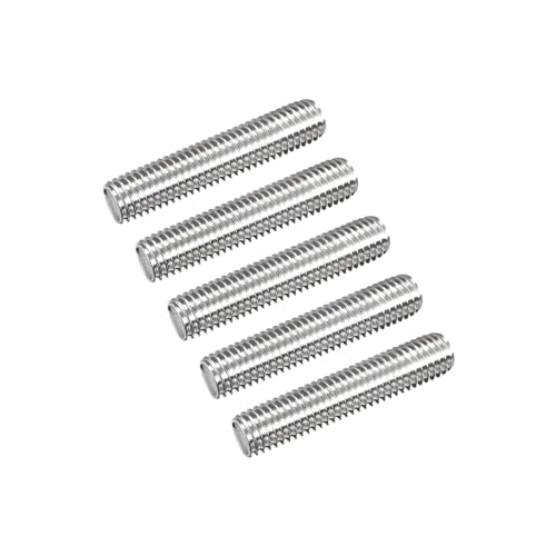 TOP-VIGOR 5Pcs M14-2.0 x 80mm Length Fully Threaded Rod, 304 Stainless Steel Right Hand Threaded Rods, Fully Studding Rod Bar for Anchor Bolts, Clamps, Hangers and U-Bolts - size: M14x80mm, 5pc