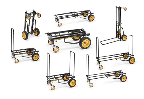 Rock-N-Roller R10RT (Max) 8-in-1 Folding Multi-Cart/Hand Truck/Dolly/Platform Cart/34" to 52" Telescoping Frame/500 lbs. Load Capacity, Black - style: R10RT