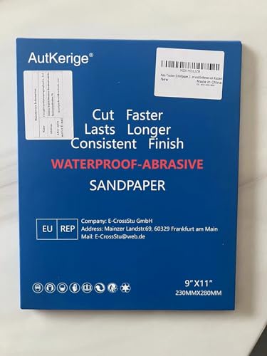 400/600/800 Grit Wet Dry Sandpaper, 15pcs 9 x 11 Inch Sanding Sheets - style: Grit(400/600/800)