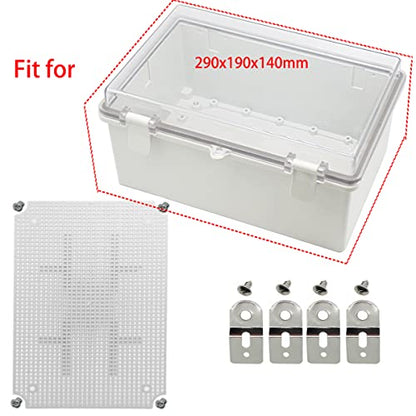 Zulkit Junction Box Mounting Plates (11.42" x 7.48" x 5.51") - size: 11.42" x 7.48" x 5.51"