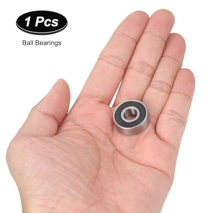 uxcell 608-2RS Hybrid Ceramic Deep Groove Ball Bearings 8x22x7mm Si3N4 Silicon Nitride Balls Steel Rings Double Sealed Bearing for Motors, CNC Spindles (ABEC5) - size: 608-2RS