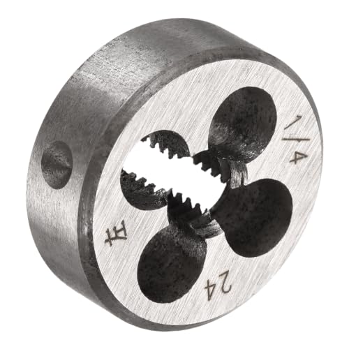 1/4"-24 UNS Round Threading Die Left Hand Alloy Steel - size: 1/4"-24 UNS