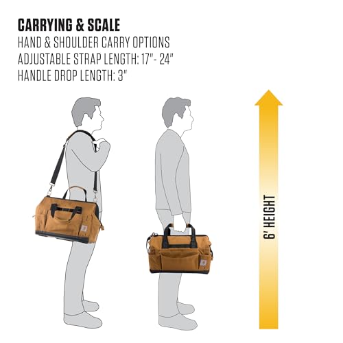 Carhartt Utility Large Tool Bag Black - color: Black, size: 16-Inch 30 Pocket
