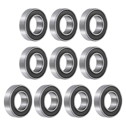 uxcell 10pcs 689-2RS Bearing 9x17x5mm, Chrome Steel Double Rubber Seals Miniature Bearing, Lubricated Deep Groove Ball Bearings, P6 (ABEC 3) - size: 689-2RS