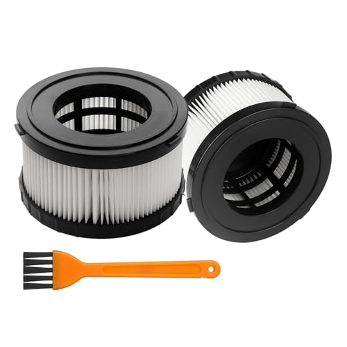 2 Pack HEPA Filter Replacement Compatible with DEWALT Wet Dry Vacuum DC5151H DC515 DCV517 DCV517B-with 1 Cleaning Brushes - size: 2 pack