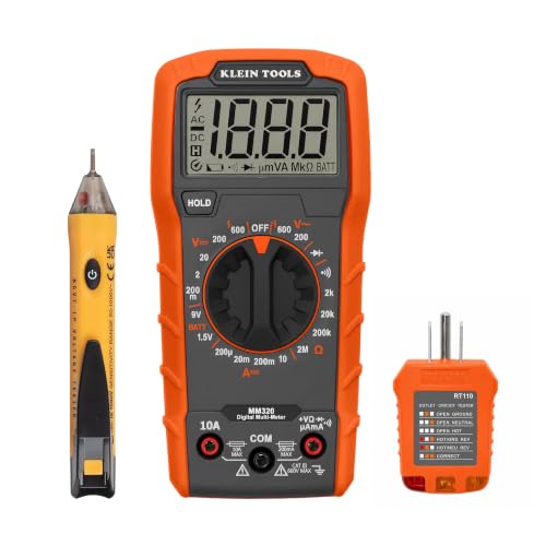 Klein Tools 69149P Electrical Test Kit, 3 Piece - size: Manual-Ranging Kit