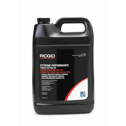 RIDGID 70830 Dark Thread Cutting Oil, 1 Gal, Halogen, PCB and Chlorine-Free, Low-Odor Anti-Mist Formulation, Designed to Prolong Equipment Life, Cools Threads and Pipes