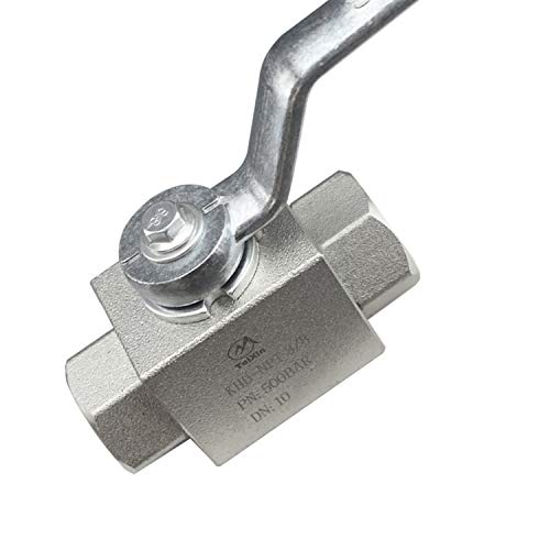 Taixin Hydraulic High Pressure Ball Valve 2 Way 3/8''NPT 7250 PSI KHB Shut-Off Hydraulic Valve - size: 3/8 NPT, style: KHB
