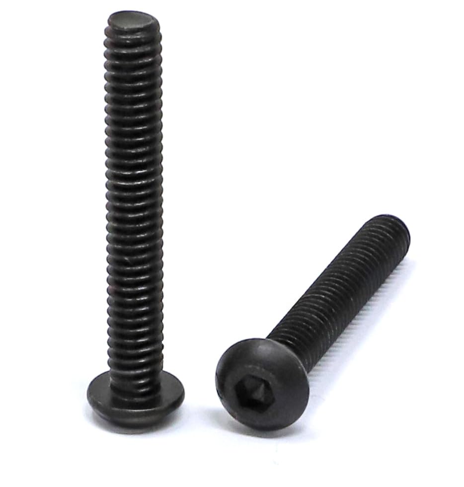 iexcell 25 Pcs 1/4-20 x 1-3/4" Alloy Steel 10.9 Grade Hex Socket Button Head Cap Screws Bolts Kit, Black Oxide Finish - size: 1/4-20 x 1-3/4"