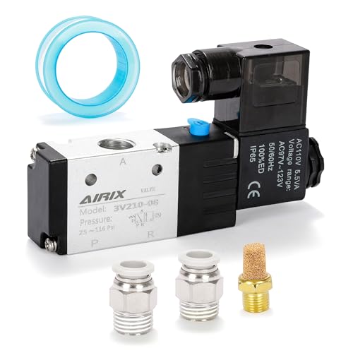 1/4" NPT Solenoid Valve 3V210-08, 3-Way N.C., AC 110V, DIN - size: NPT1/4″/AC110/Junction on Box, style: 2-Position 3-Way Solenoid Valve