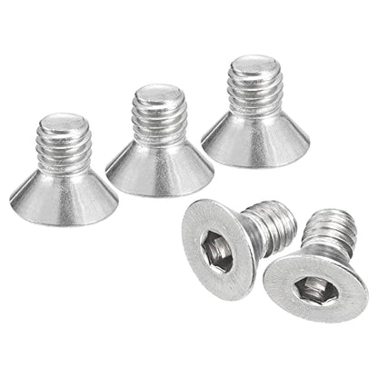 uxcell #10-32x5/16 Flat Countersunk Head Socket Cap Screws, 50Pcs 304 Stainless Steel Hex Socket Flat Head Screws, Full Thread, Countersunk Bolts - size: #10-32x5/16"