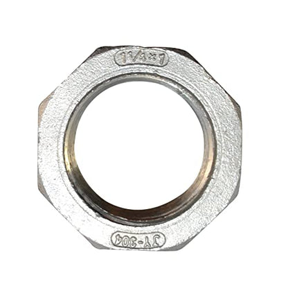 1-1/4" Male NPT to 1" Female NPT Female Reducing/Reducer Bushing Pipe Fitting,Adapter,Stainless Steel SS 304 Hex Bushing - size: 1-1/4" Male to 1" Female