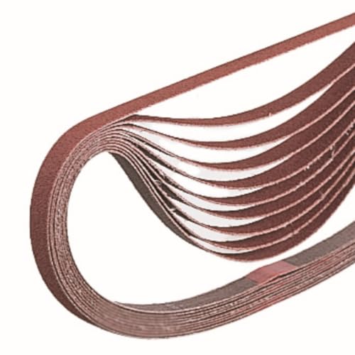 Makita A-34453 3/8-Inch x 21-Inch Abrasive Sanding Belt - 60 Grit (10pk) - size: 3/8" x 21"