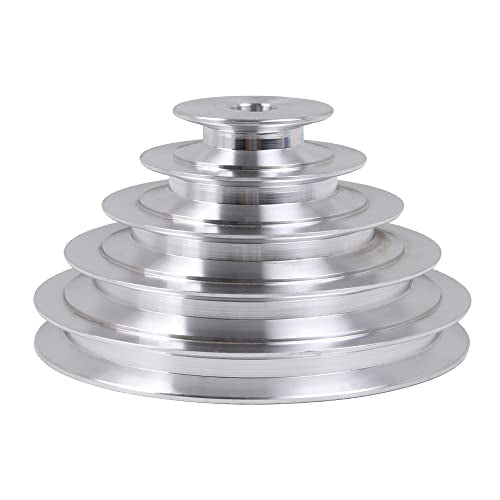 5 Stepped Pulley 25mm Bore | Aluminum Cone Pulley | 5mm Keywayed - size: 25MM BORE