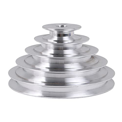 5 Stepped Pulley 25mm Bore | Aluminum Cone Pulley | 5mm Keywayed - size: 25MM BORE
