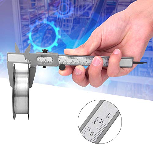 Metal Vernier Caliper Manual Fine Adjustment Measuring Caliper Tools Micrometer Ruler [5inch],Angle Measuring Caliper