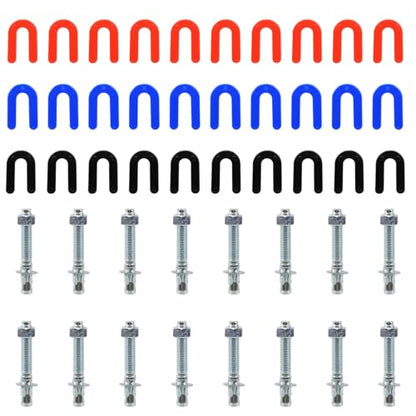 RULLINE 46-Pc Car Lift Installation Kit – Wedge Bolts & Shims - style: 46 PCS