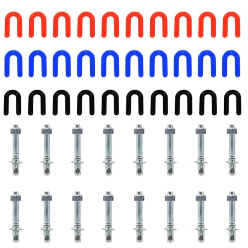 RULLINE 46-Pc Car Lift Installation Kit – Wedge Bolts & Shims - style: 46 PCS