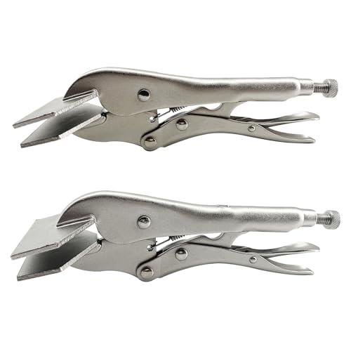 Locking Sheet Metal Clamp, 8 Inch, 2 Pack Welding Locking Plier, Original Locking Sheet Metal Tool