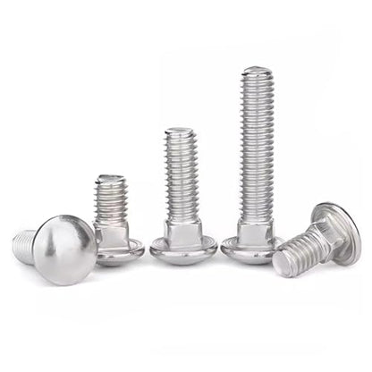 1/4-20 x 1-1/2" Carriage Bolts Screws, Stainless Steel 18-8 (304) Round Head Square Neck Carriage Bolts, Fully Threaded, Pack of 20 - size: 1/4-20 x 1-1/2"