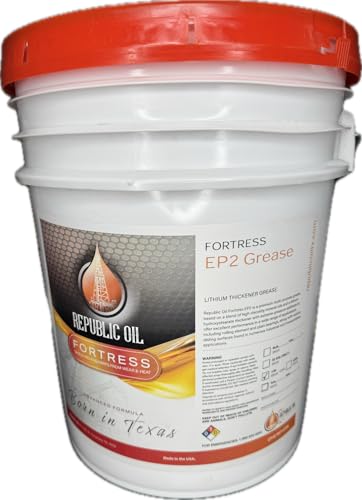 Republic Oil EP2 Mulit-Purpose Lithium Grease 35LB | Bucket | Pail | Extreme Pressure | #2 | Industrial | Construction | Agriculture | Chassis | Compare to Multifak S2 V220 2 Mobilux
