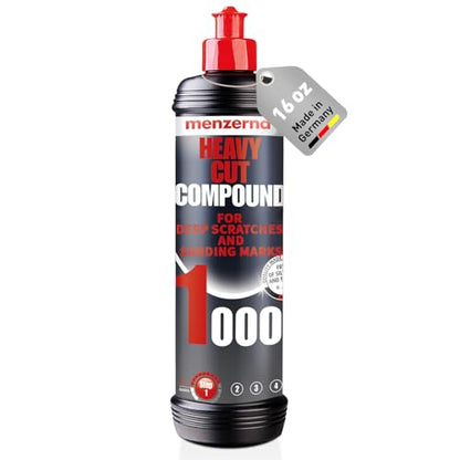 menzerna Heavy Cut Compound 1000 I Abrasive Polishing Compound I 16 fl oz - color: Heavy Cut 1000 (16oz)