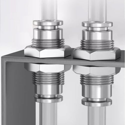 2Pcs Bulkhead Union 1/2" x 1/2" Tube OD Push to Connect Tube Fitting - size: 1/2" OD