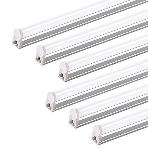 Barrina (Pack of 6 LED T5 Shop Light 3FT, 6500K Super Bright White, 16W - color: 6500k Super Bright White, size: 3 Feet