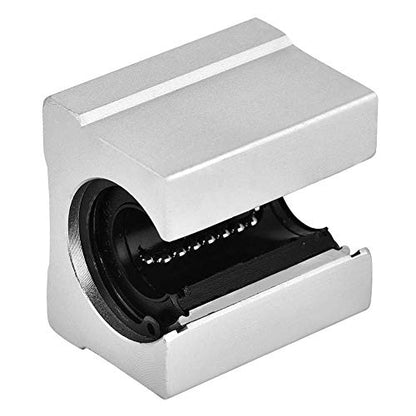 SBR16UU Linear Bearing Pillow Block, 16mm Open Linear Motion Bearing Block Slide, Aluminum Alloy, 4 Pieces, for CNC Part