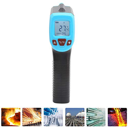 Infrared Thermometer, Temperature Gun Strict Quality Control for Hot Engine Parts(Blue)