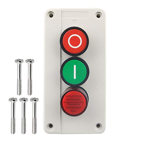 Push Button Switch Station Momentary NC Red, NO Green, Red Signal 660V 10A