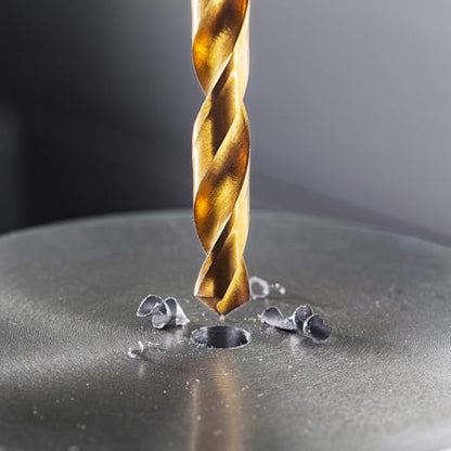 HARFINGTON 4pcs M35 High Speed Steel Cobalt Twist Drill Bit 4.5mm/0.04" Dia with Quick Change 1/4" Hex Shank Jobber Drill Bit for Metal, Steel, Copper, Aluminum, Zinc Alloy - size: 4.5mm