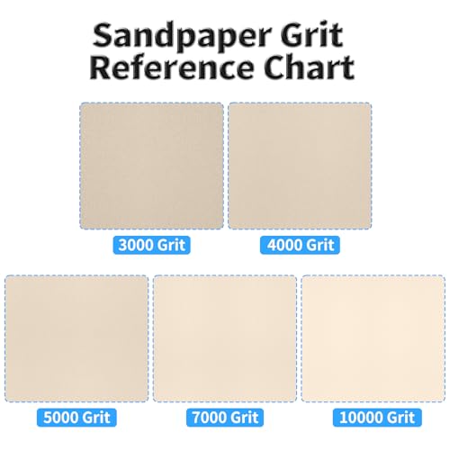 12 Pcs Detail Sander Sandpaper, 10000 Grit Triangular Sandpapers - size: 10,000 Grit