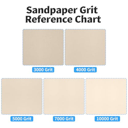 12 Pcs Detail Sander Sandpaper, 10000 Grit Triangular Sandpapers - size: 10,000 Grit
