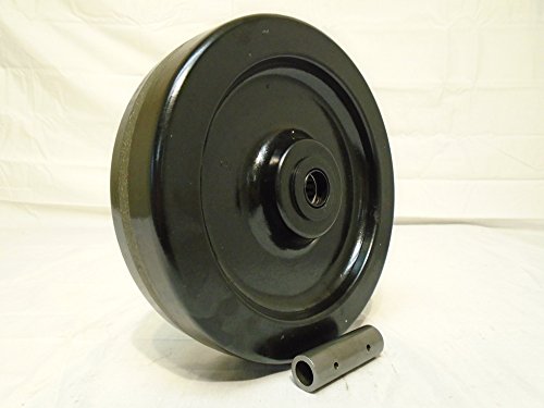 8"x2" Phenolic Caster Wheel with Roller Bearing & Free 1/2" Bushing, Support 1,250 lbs, Perfect for Industrial & Institutional Industries, DYI Projects