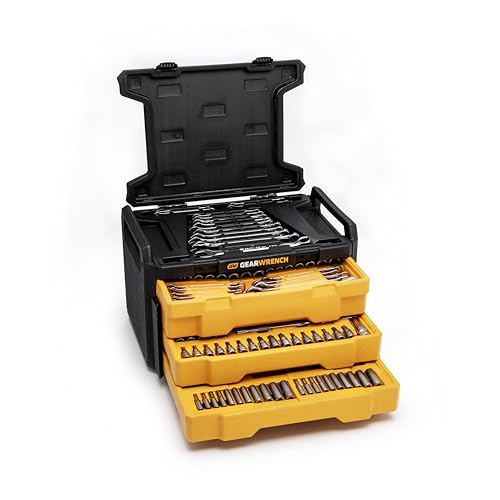 GEARWRENCH 232 Piece 72T 6 & 12 Pt SAE/mm Mechanics Tool Set | GW72LLCBMTS - style: 232 Piece