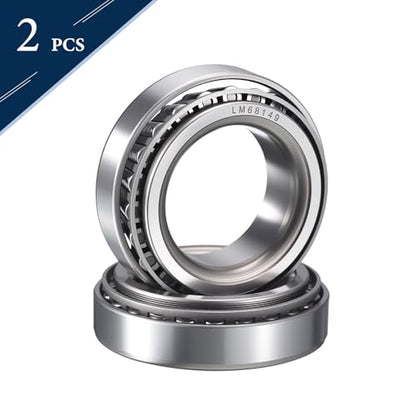 2 Pack LM68149/10 Tapered Roller Bearing Cone and Cup Set - size: LM68149/LM68110