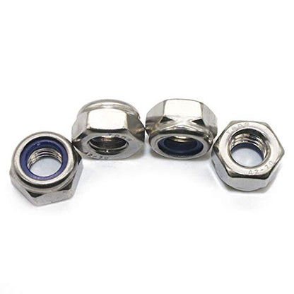 Fullerkreg M3 x 0.5mm Self-Locking Nylon Insert Hex Lock Nuts - size: M3 100Pcs