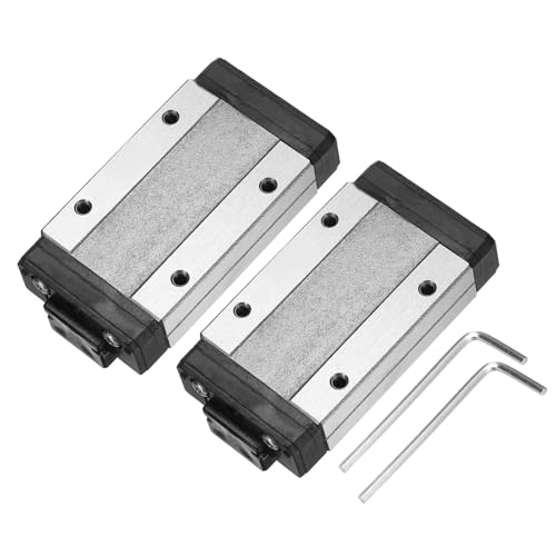 uxcell MGN15H Linear Bearing Sliding Carriage Block w Mini Guide & Wrench