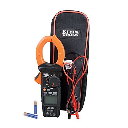 Klein Tools CL900 Digital Clamp Meter, Autoranging TRMS, AC/DC Voltage/Current, 2000A, LOZ, Continuity, Frequency, NCVT, Temp, More, 1000V & 69409 Line Splitter 10x