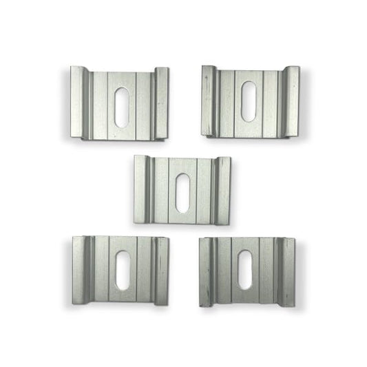 International Connector T&G 5 Pieces DIN Rail Slotted Aluminum RoHS 35mm Wide 7.5mm High (1") - size: 1"
