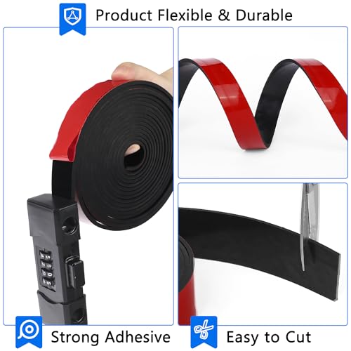 WochiTV Adhesive Solid Rubber Strips, 2" Wide x 1/4" Thick x 120" Long Self Stick Black Neoprene Rubber Rolls Perfect for DIY Insulation Cushion Gasket, Sealing, Liner, Weather Striping - size: 2" W X 120" L, style: 1/4" Thick Adhesive