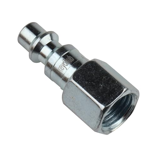 Push Button Safety 1/4 Inch Air Hose Fitting, 5 Pieces