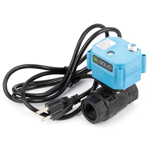 U.S. Solid 3/4” PPE Motorized Ball Valve with US Plug 110VAC Plastic Electrical Ball Valve, IP67, Manual Override, Direction Display Auto Return, Normally Closed - size: 3/4 inch, style: PPE(IP 67)