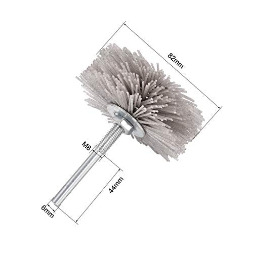 uxcell Abrasive Nylon Wheels Brush 120 Grits with 1/4 Inch Shank for Polish Grinder 3pcs - style: 120 Grits