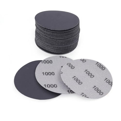 MAXMAN 3" Sanding Discs, 1000 Grit Hook & Loop Sandpaper, Silicon Carbide - style: 1000 Grit