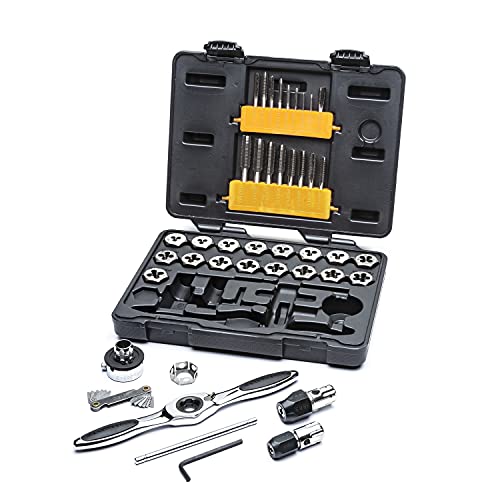 GEARWRENCH 42 Piece Ratcheting Tap & Die Set, Metric - 3886 - size: 42 PC, style: Metric